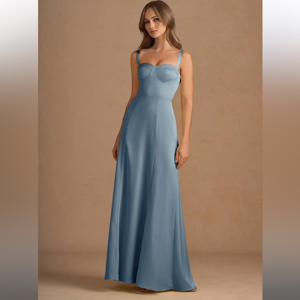Azazie Blue Evening Gown